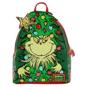 Dr. Seuss How the Grinch Stole Christmas! Tree Light Up Plush Mini Backpack